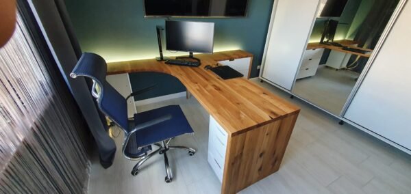 Masa birouri - Birouri Lemn Masiv - Mese și mobilier de birou rustic